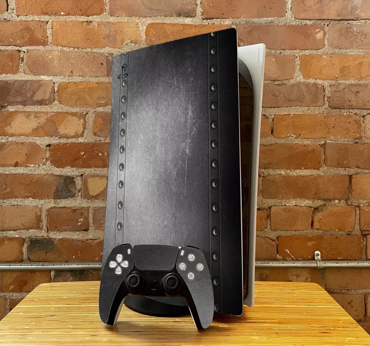 Metallic texrure PS5 sticker - TenStickers