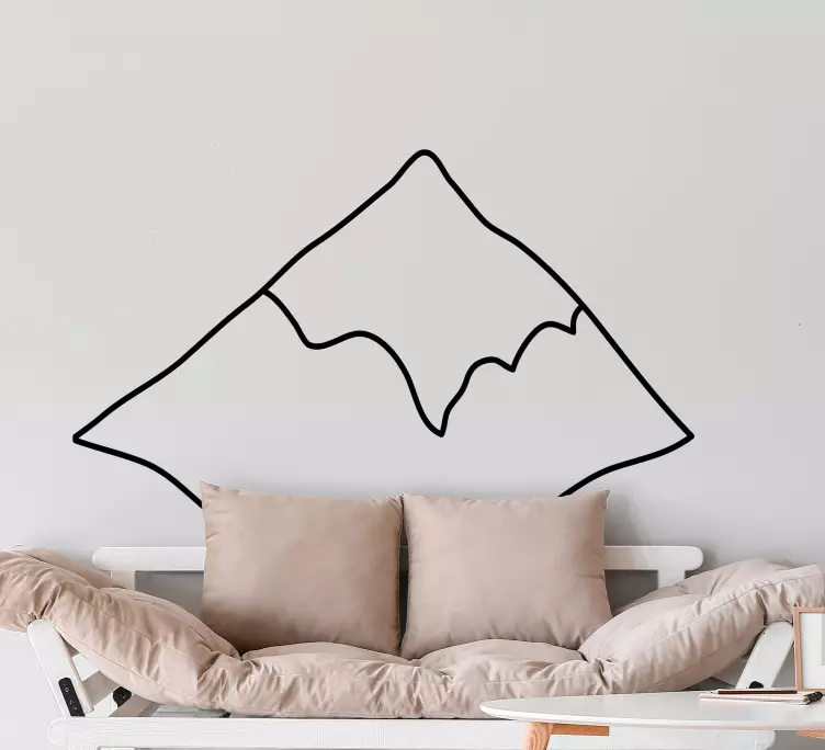 Minimalist design nature wall sticker - TenStickers