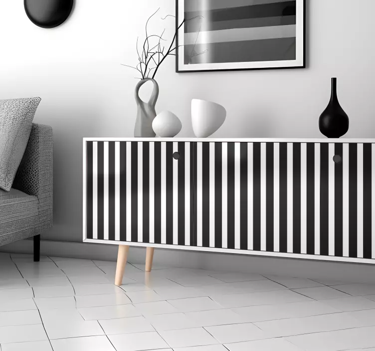 monocolor vertical lines furniture decal  3600 - TenStickers