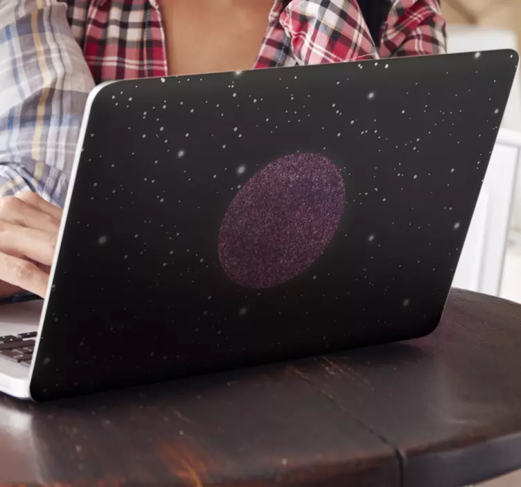 Moon on coloured background laptop skins - TenStickers
