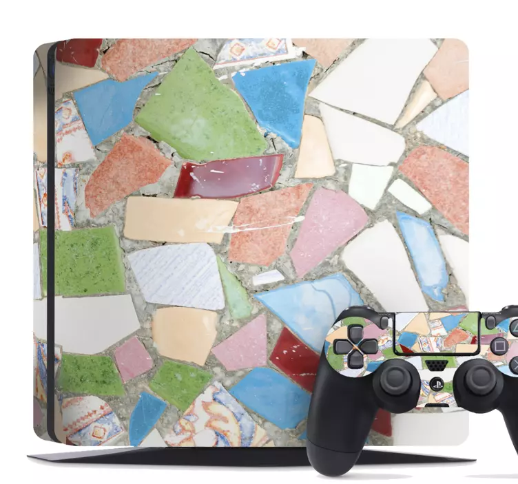 Mosaic Color Patterns PS4 skin - TenStickers