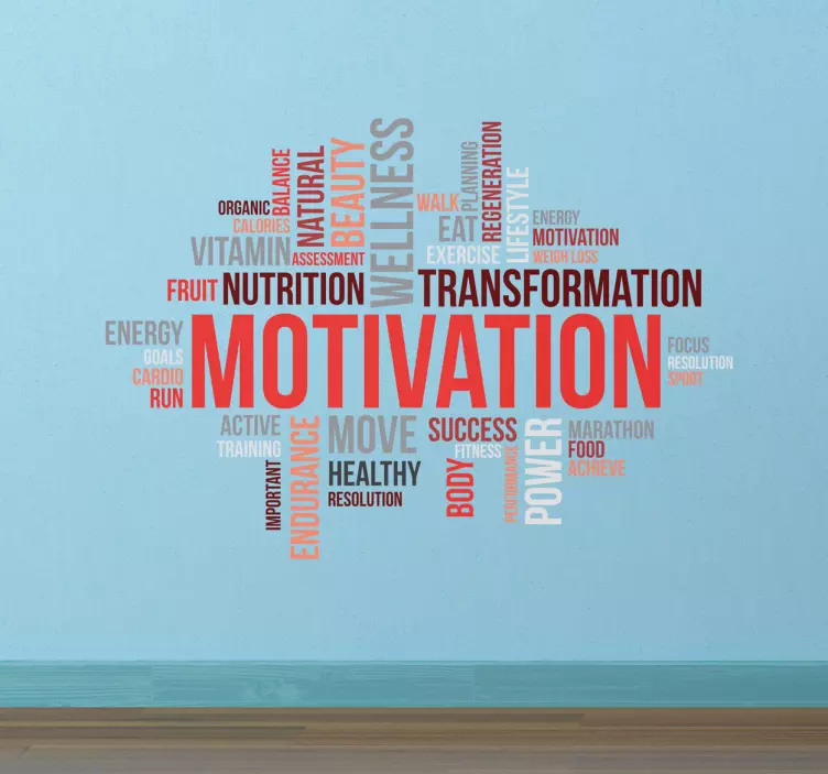 Motivational Messages Gym Wall Sticker - TenStickers