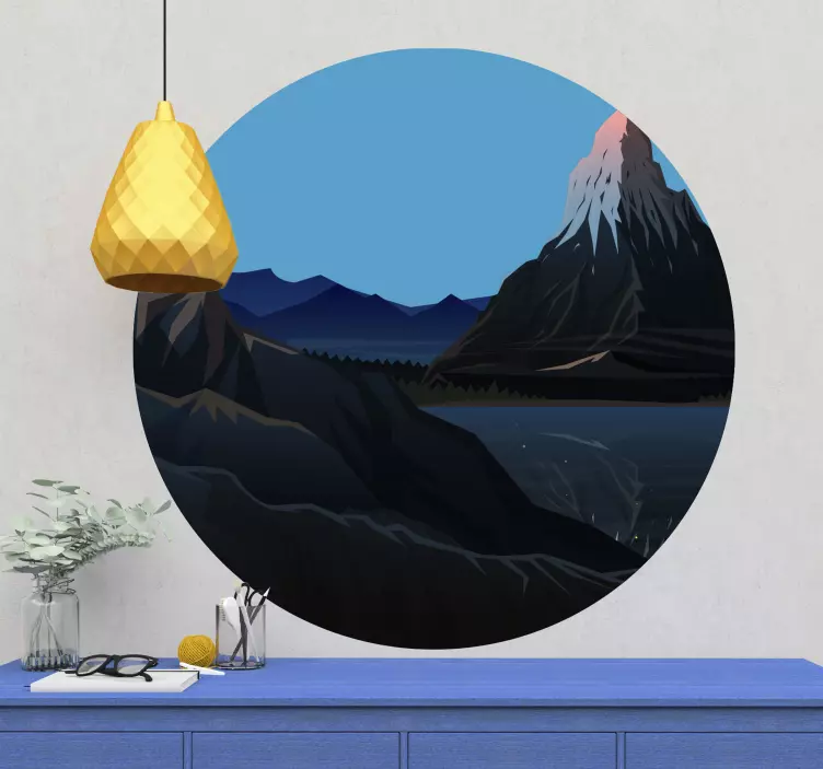 Mountain Scenery View nature wall sticker - TenStickers