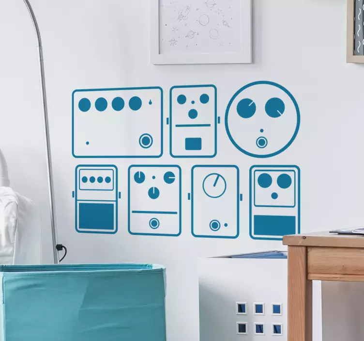 Music Pedals Wall Sticker - TenStickers