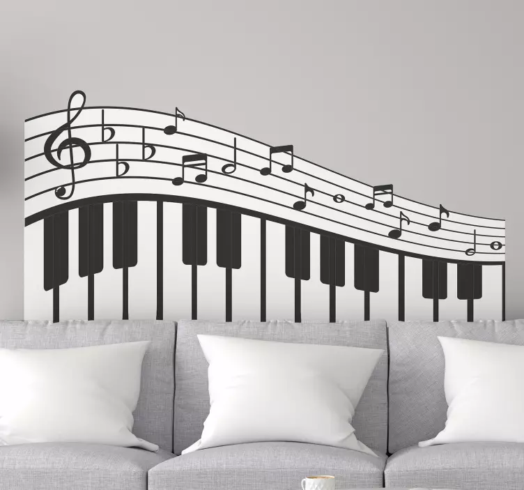 Musical Notes Design music wall sticker - TenStickers