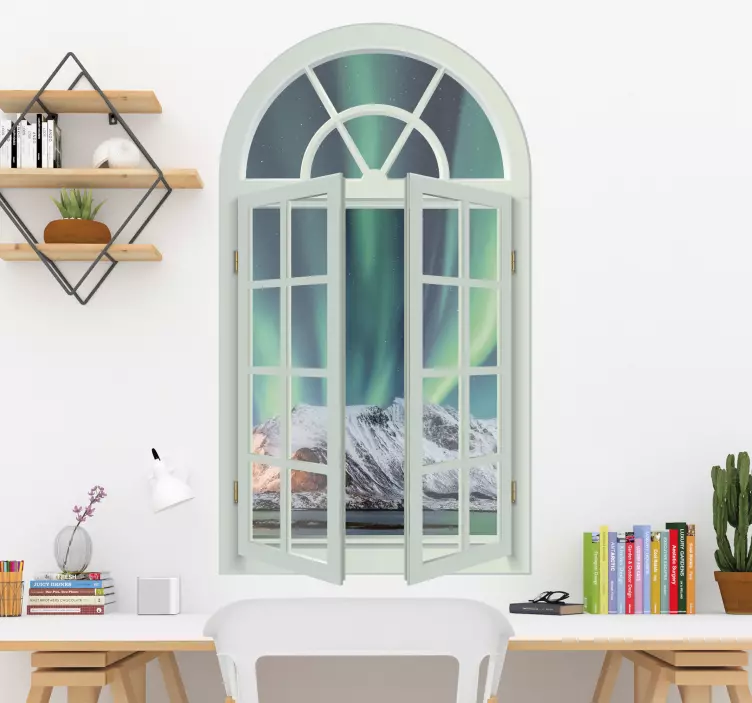 Norwegian landscape views Location sticker - TenStickers