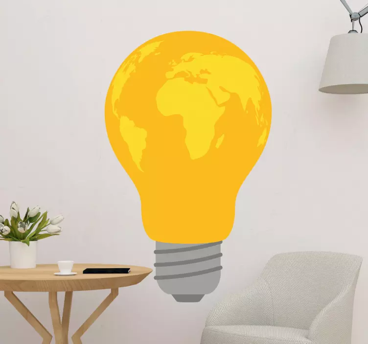 Object sticker light bulb globe sticker - TenStickers