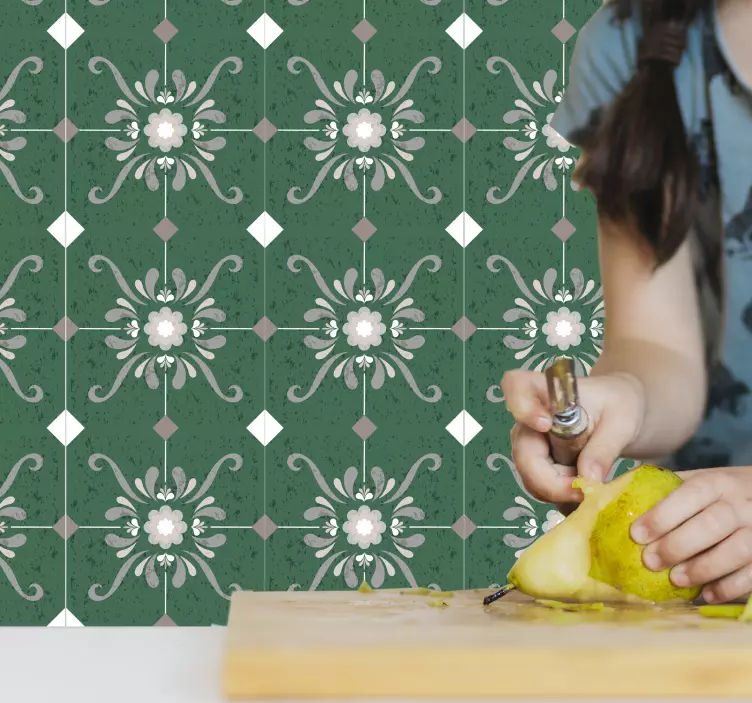 Old style tiles vinyl sticker - TenStickers