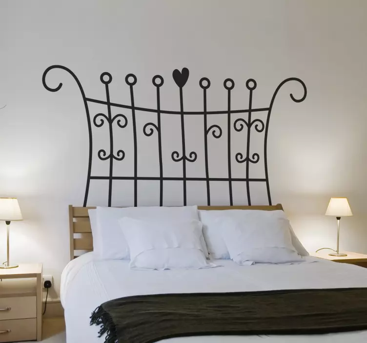 Ornamental Art Headboard Sticker - TenStickers