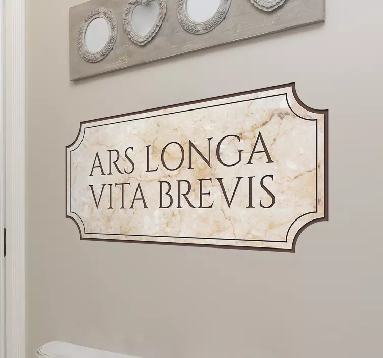 Phrases in Latin Hippocrates quote sticker - TenStickers