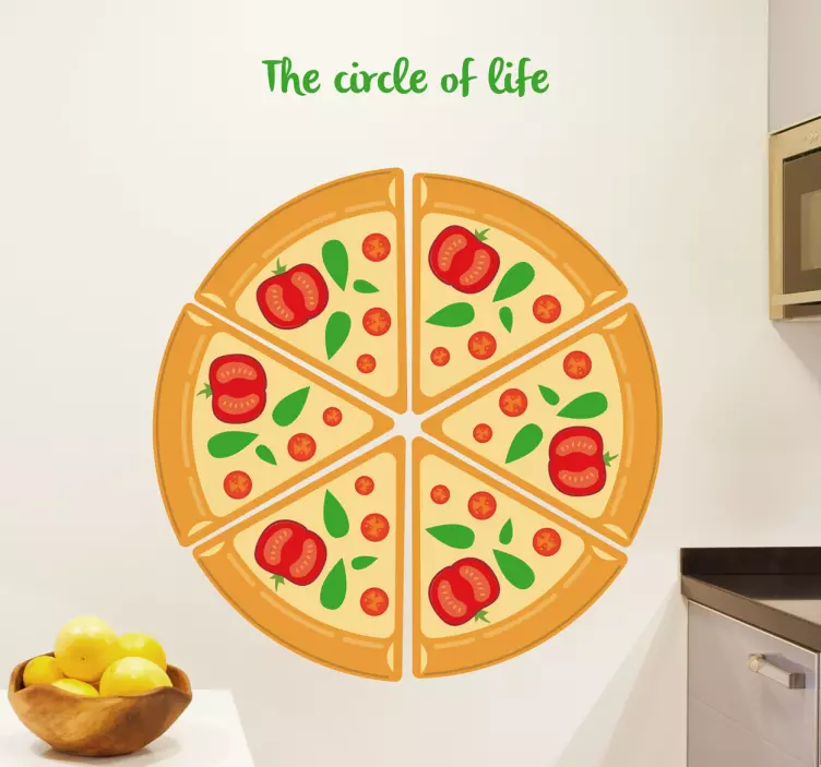 Pizza Wall Sticker - TenStickers