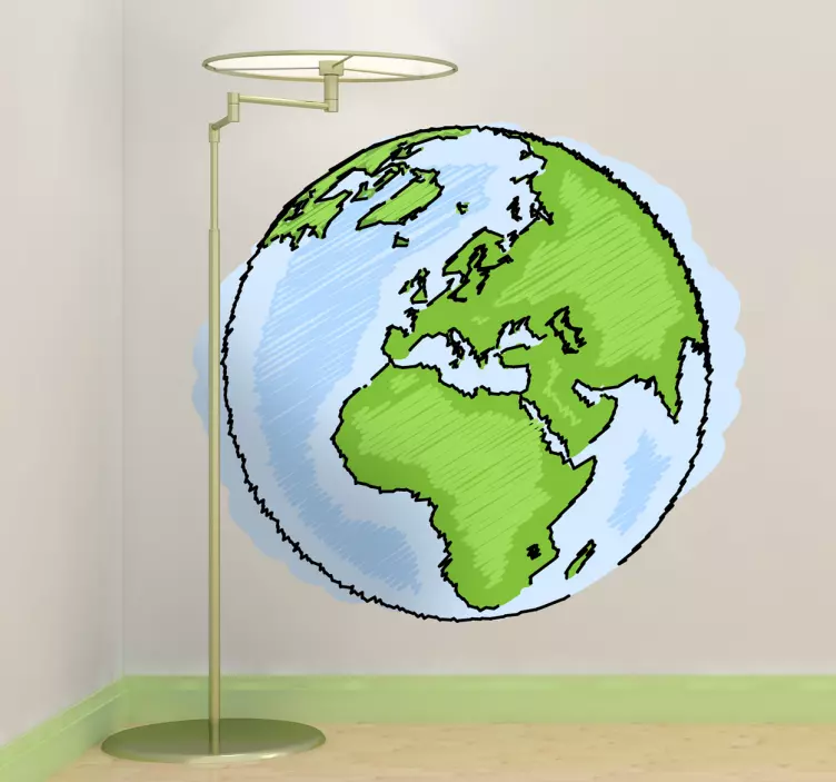 Planet Earth Kids Sticker - TenStickers