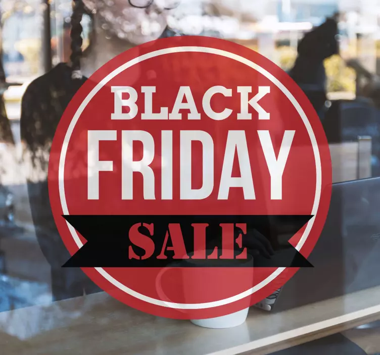 Promotional Discount Sign Black Friday sticker - TenStickers