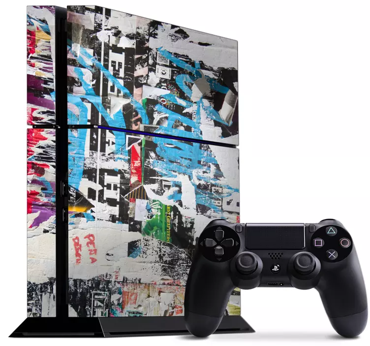 Ps4 skin vibrant urban style - TenStickers