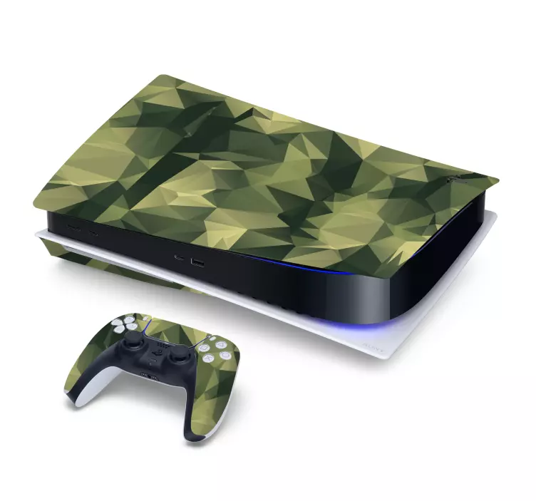 Ps5 skin camouflage playstation cover - TenStickers