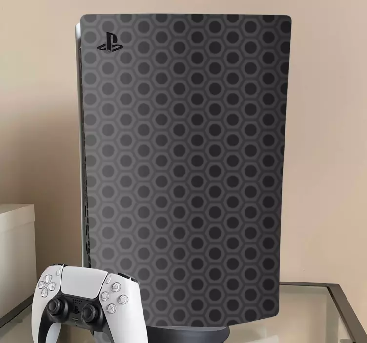 Ps5 skin hexagonal pattern cover - TenStickers