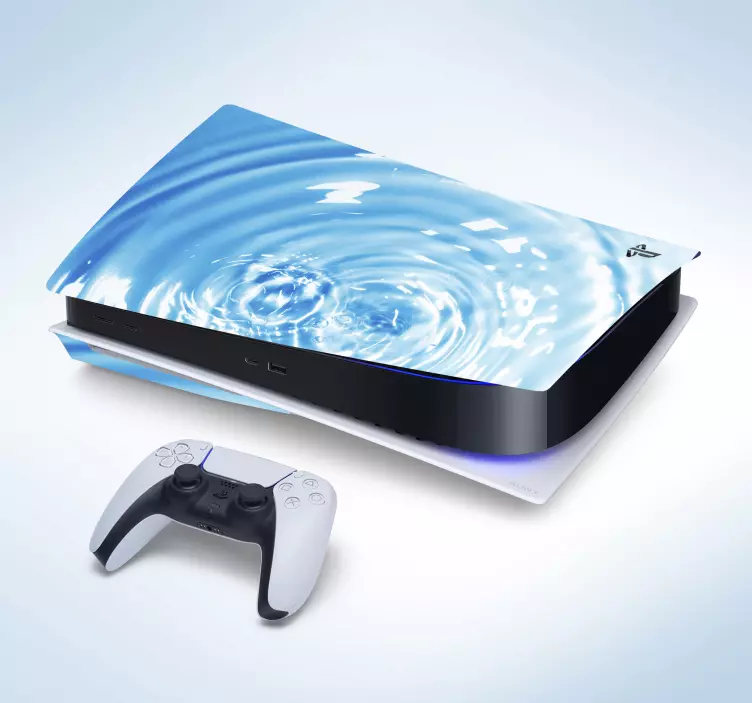 Ps5 skin water ripple design - TenStickers