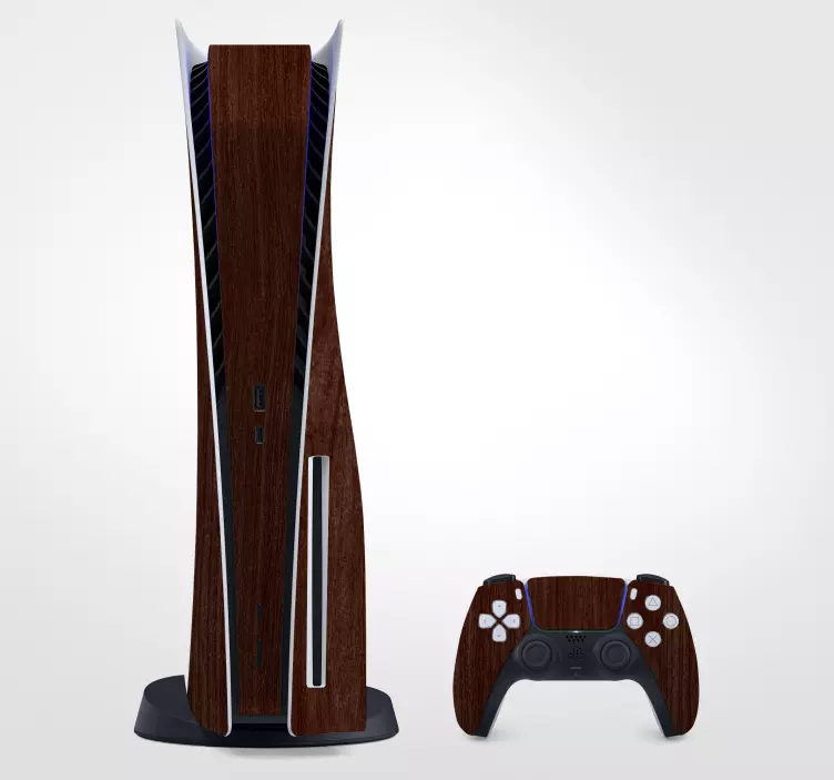 Ps5 skin wood texture aesthetic skin - TenStickers