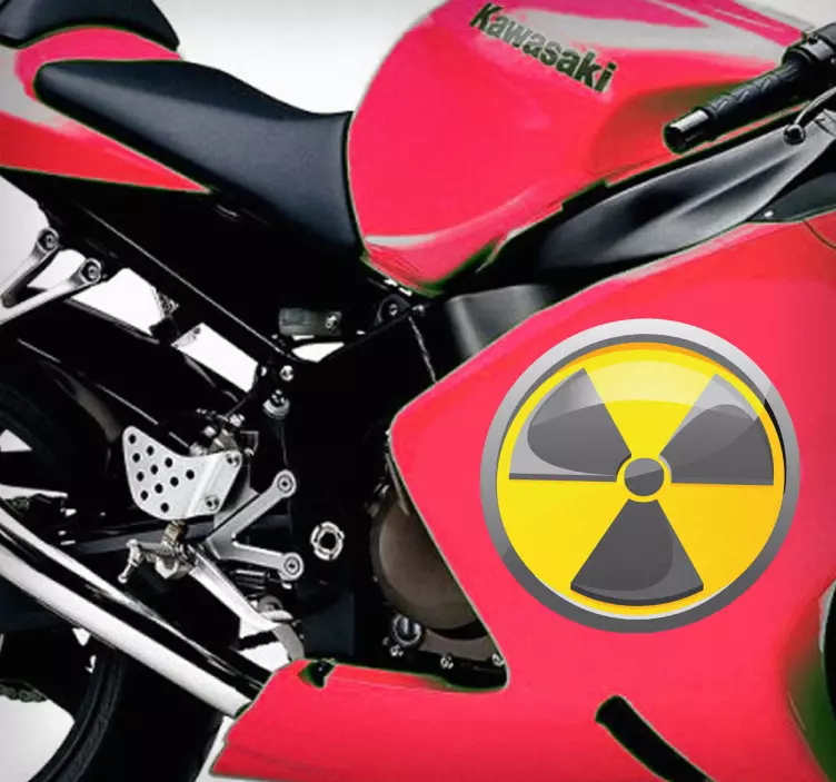 Radioactive Symbol Sticker - TenStickers