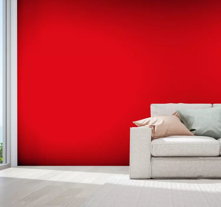 Red plain color vinyl sheet - TenStickers