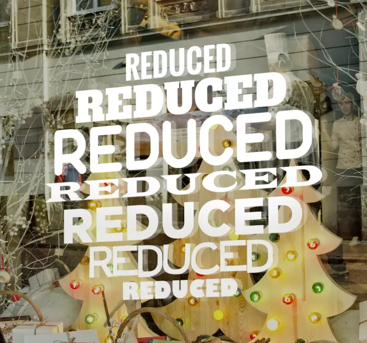 Reduced Sale Sticker - TenStickers