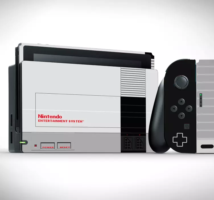Retro nes Nintendo video gaming wall sticker - TenStickers