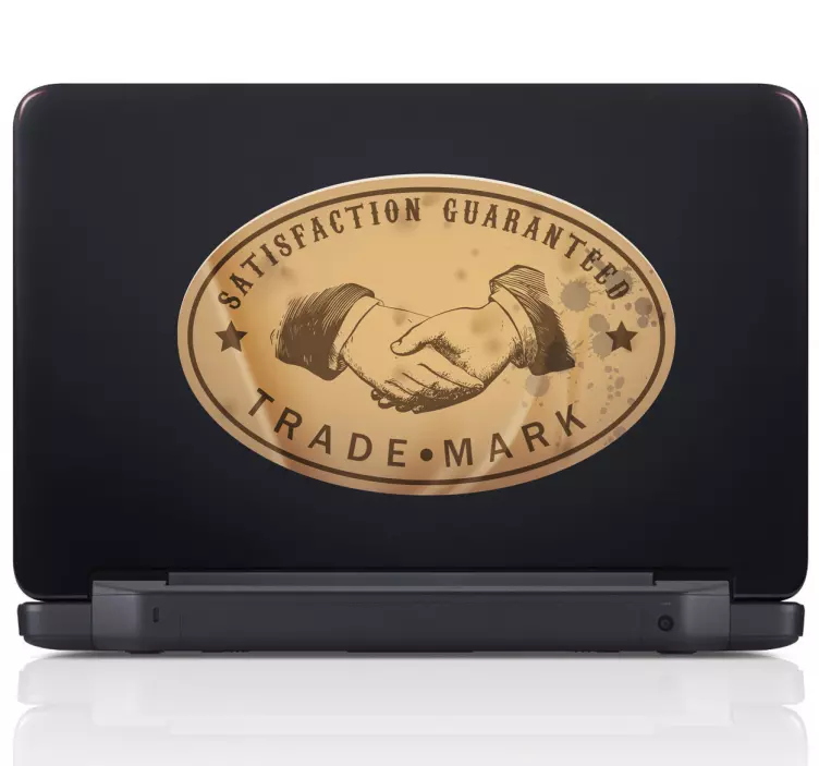 Satisfaction Guaranteed Laptop Sticker - TenStickers