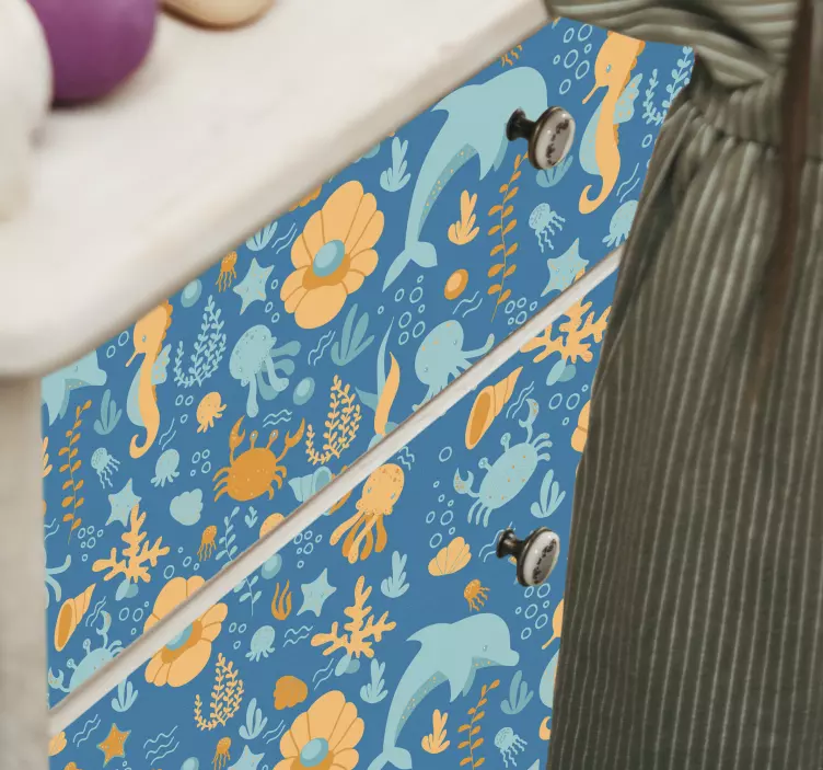 Sea Cartoon furniture sticker - TenStickers