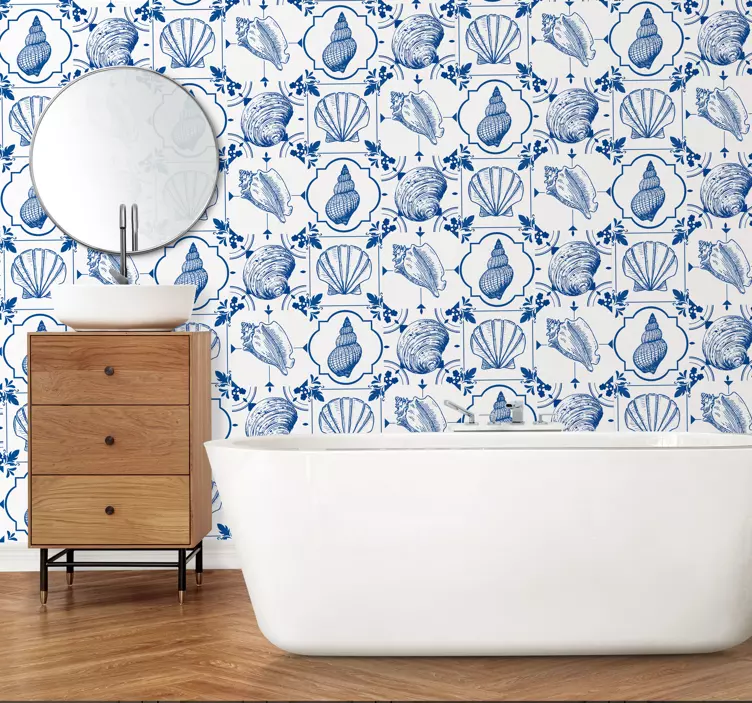 Seashells Wall Tile Sticker - TenStickers