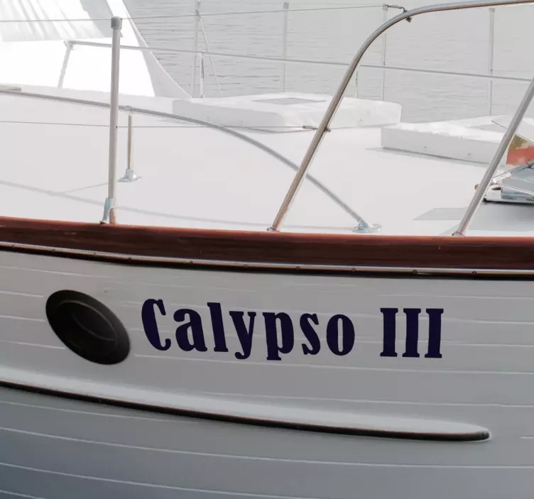 ship name nautical wall decal - TenStickers