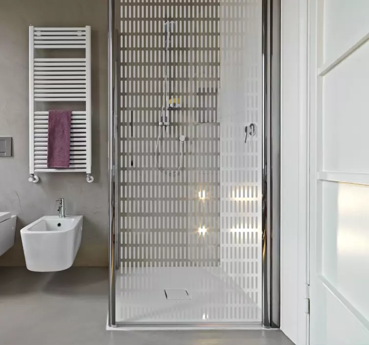 Shower Screen Lines Sticker - TenStickers