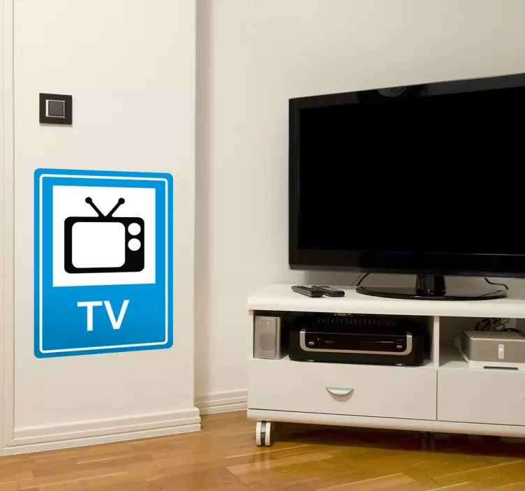 Sign Television Wall Sticker - TenStickers