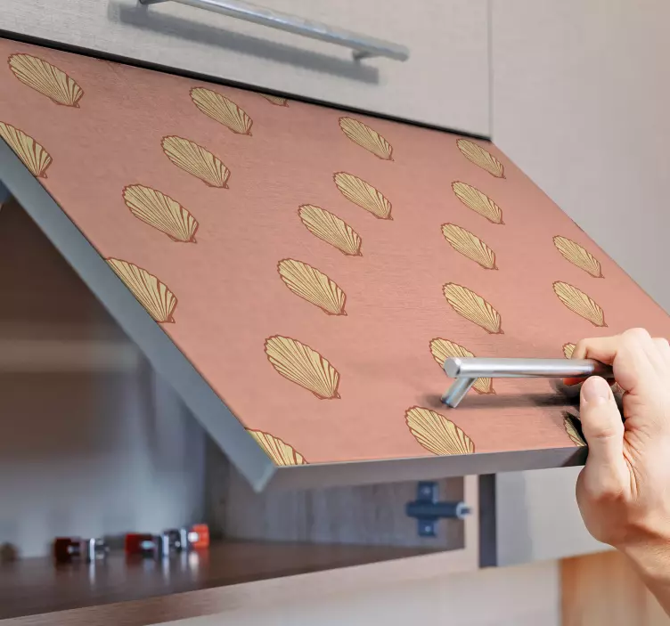 Symmetric Seashell furniture decal - TenStickers