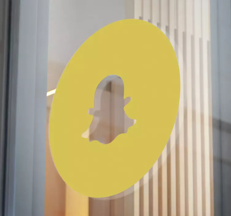 Snap Chat Logo window decal - TenStickers