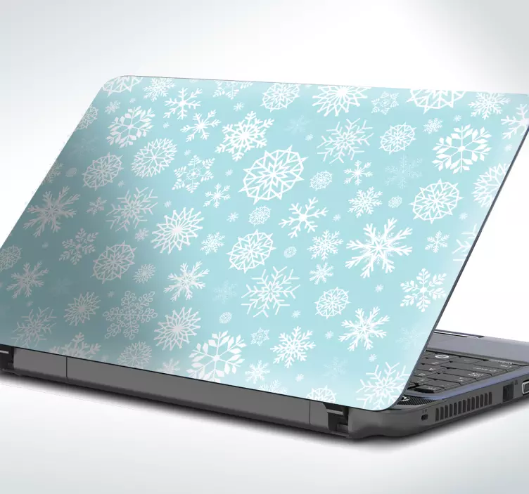 Snowflake Motif laptop skin - TenStickers