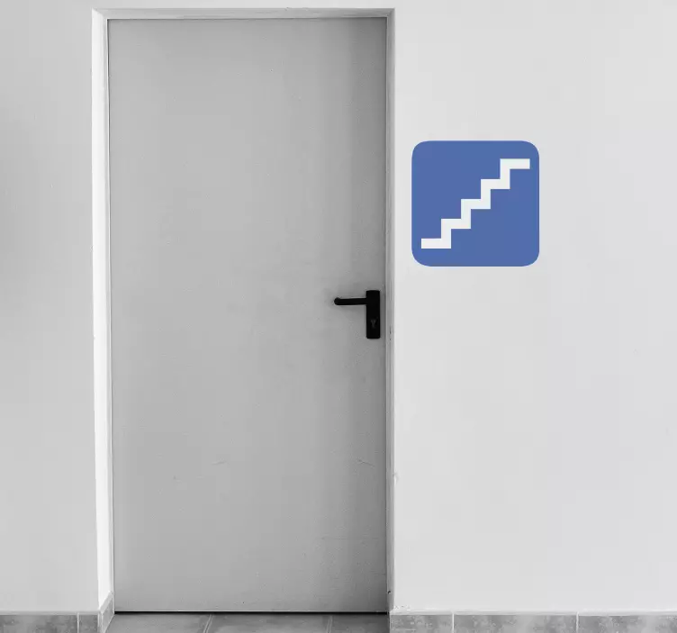 Staircase Sign Sticker - TenStickers