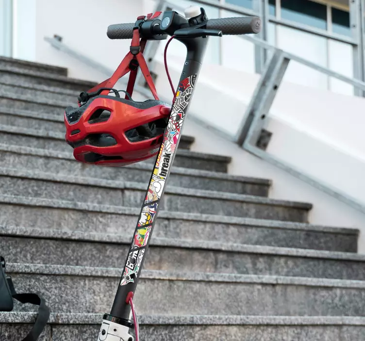 Sticker Bomb Skateboard scooter sticker - TenStickers