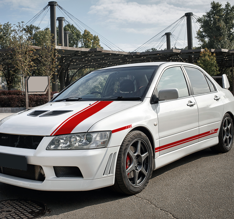 Stripes 5 pieces set  car sticker - TenStickers