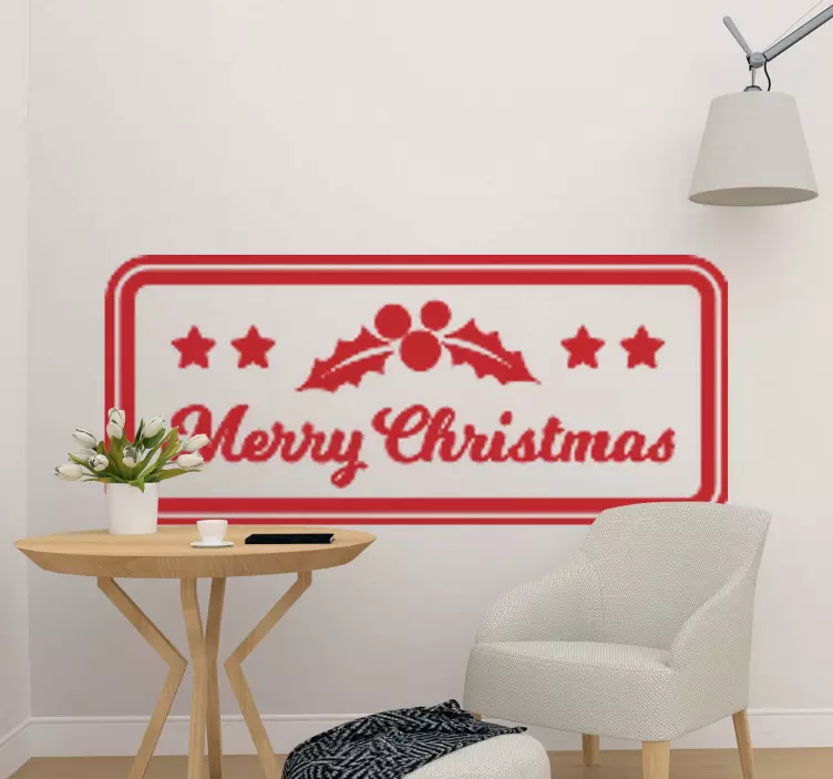 Tags Christmas vinyl decal - TenStickers