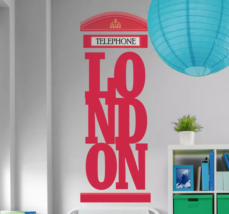 TELEPHONE LONDON Location sticker - TenStickers