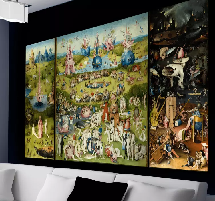 The Garden Of Earthly Delights Wall Art Sticker - TenStickers