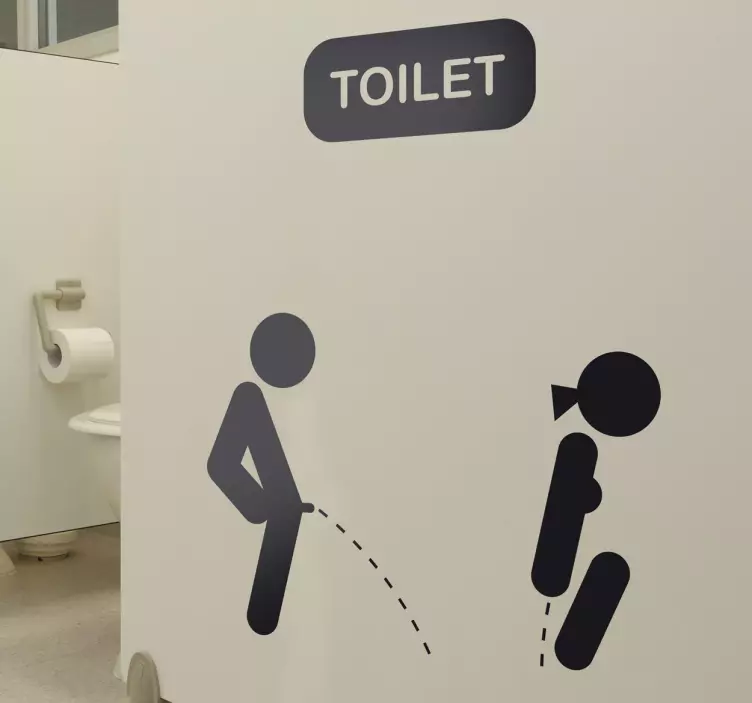 Toilet Decorative Sticker - TenStickers