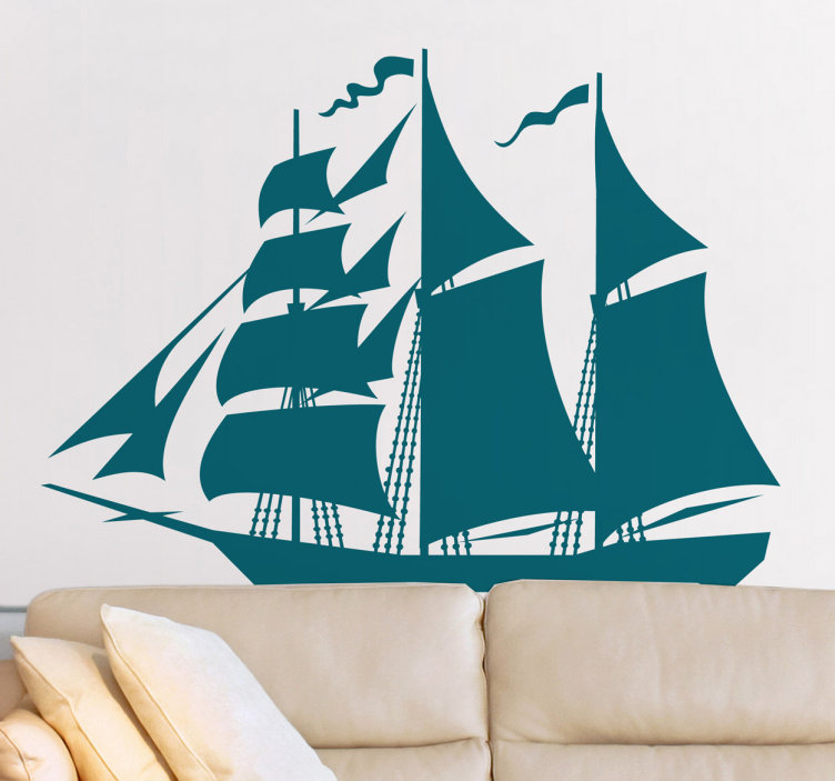 Traditional Ship Wall Sticker - TenStickers