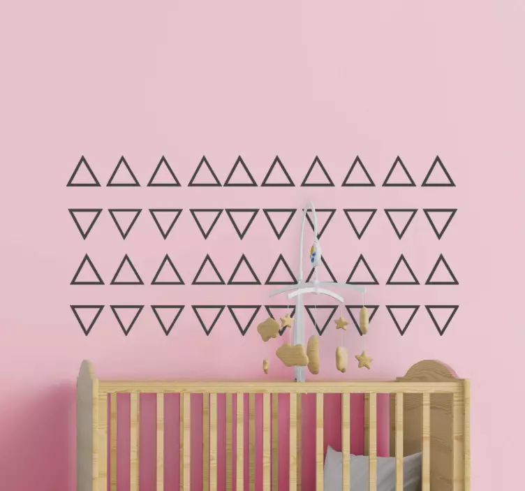 Triangles Pattern Design Location sticker - TenStickers