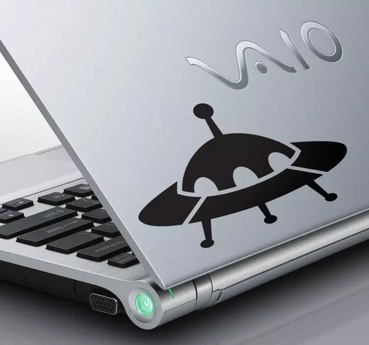 UFO Craft Laptop Sticker - TenStickers