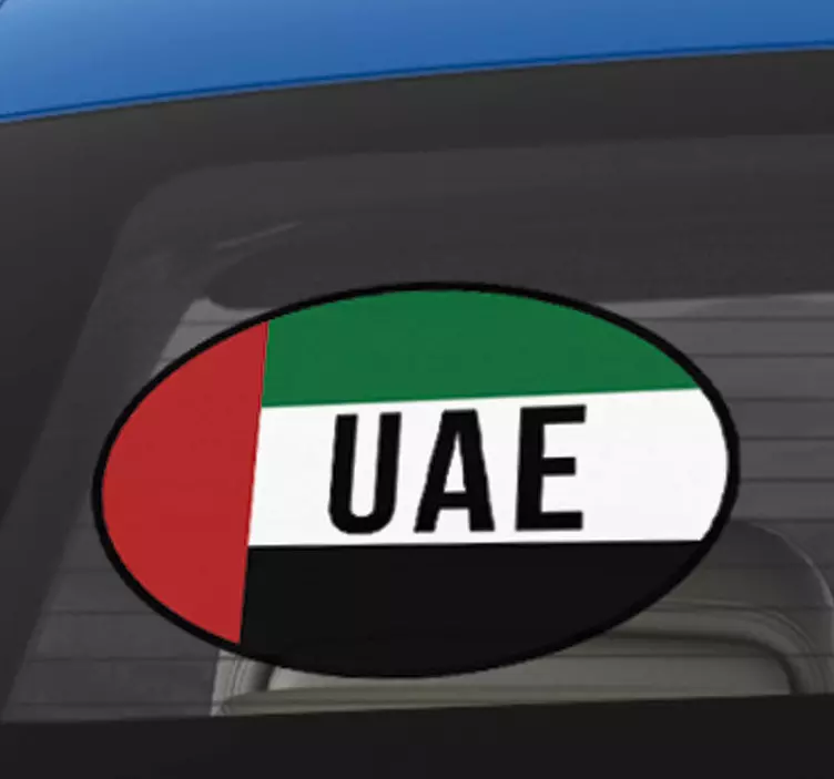 United Arab Emirates flag sticker - TenStickers