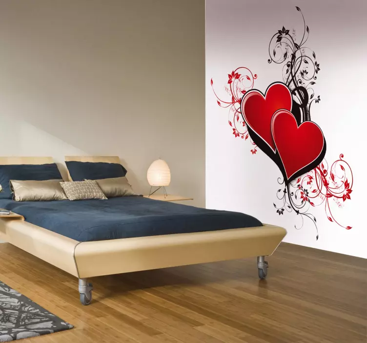 Urban Hearts Wall Sticker - TenStickers