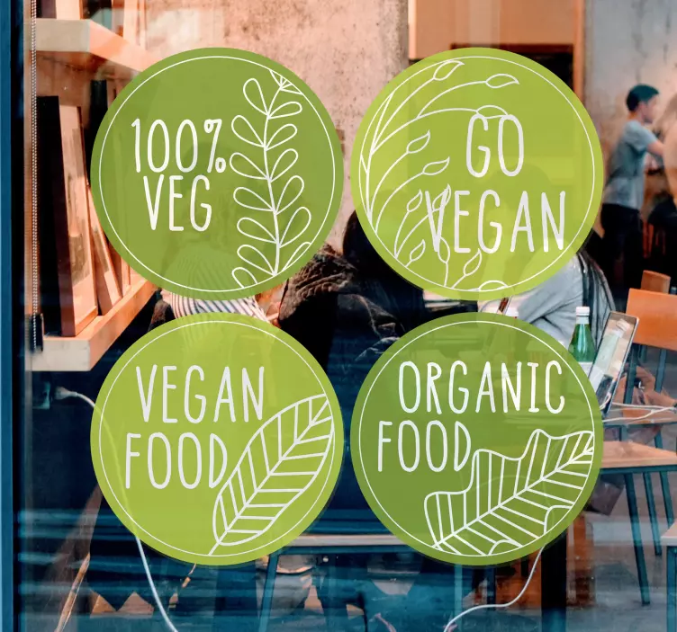 Vegan Power food vinyl sticker - TenStickers