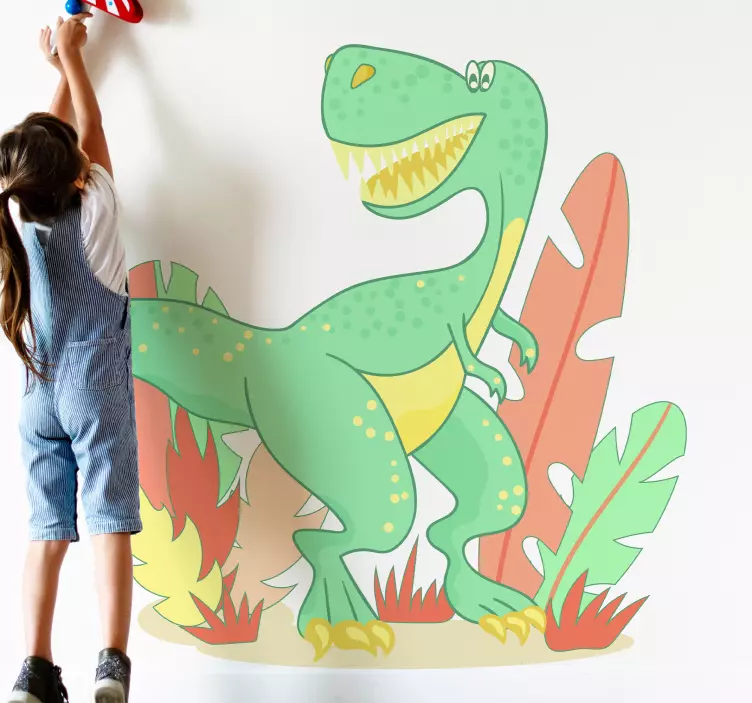 Wall sticker colorful dinosaur figure - TenStickers