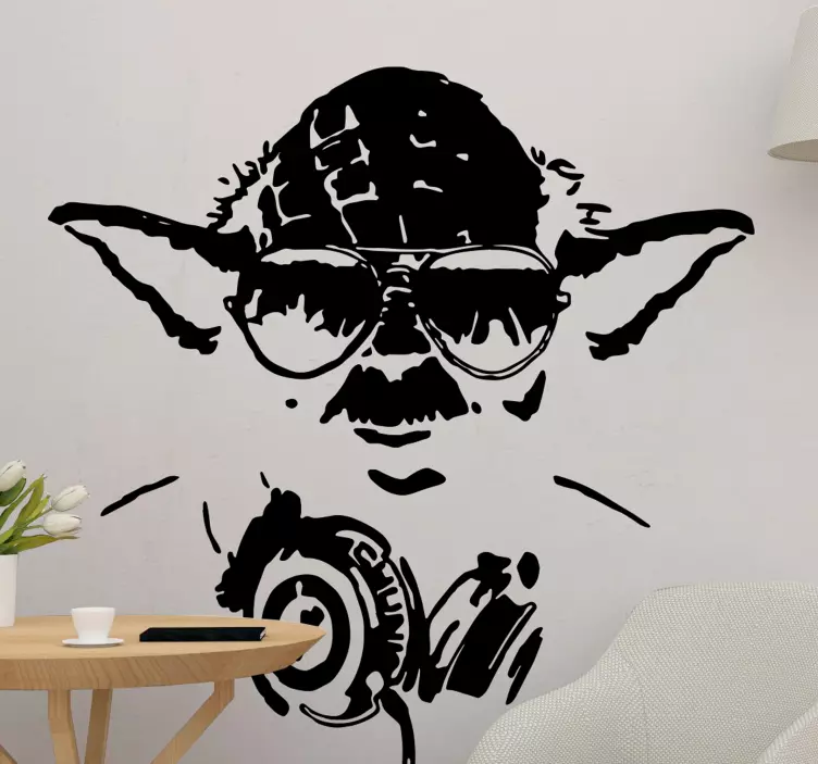 Wall sticker cool character shades - TenStickers